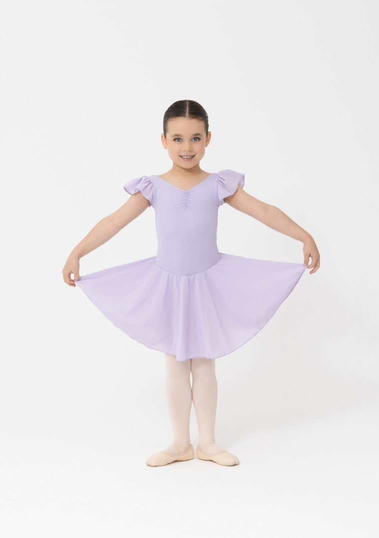 Cap Sleeve Chiffon Dress