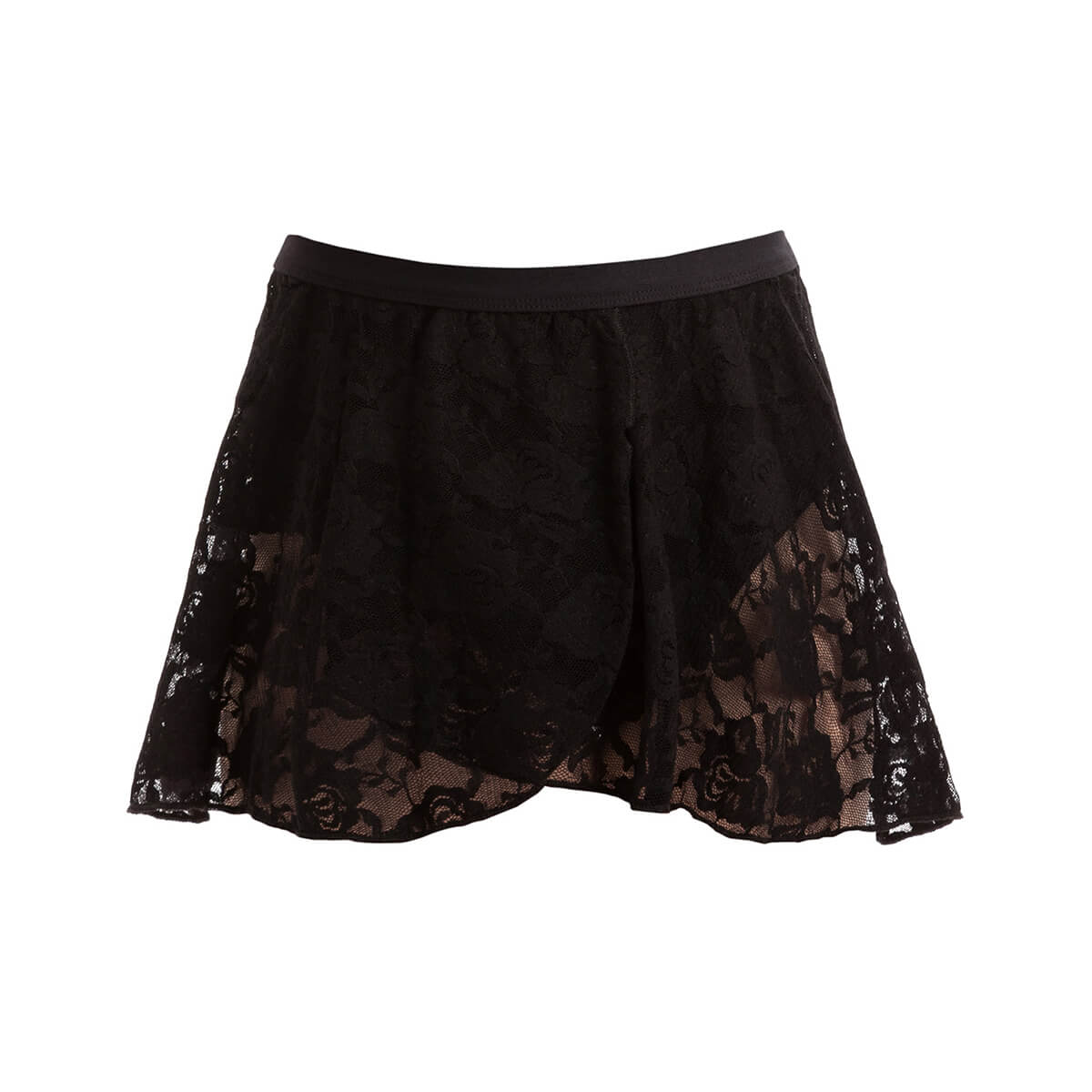 Mock Wrap Lace Skirt