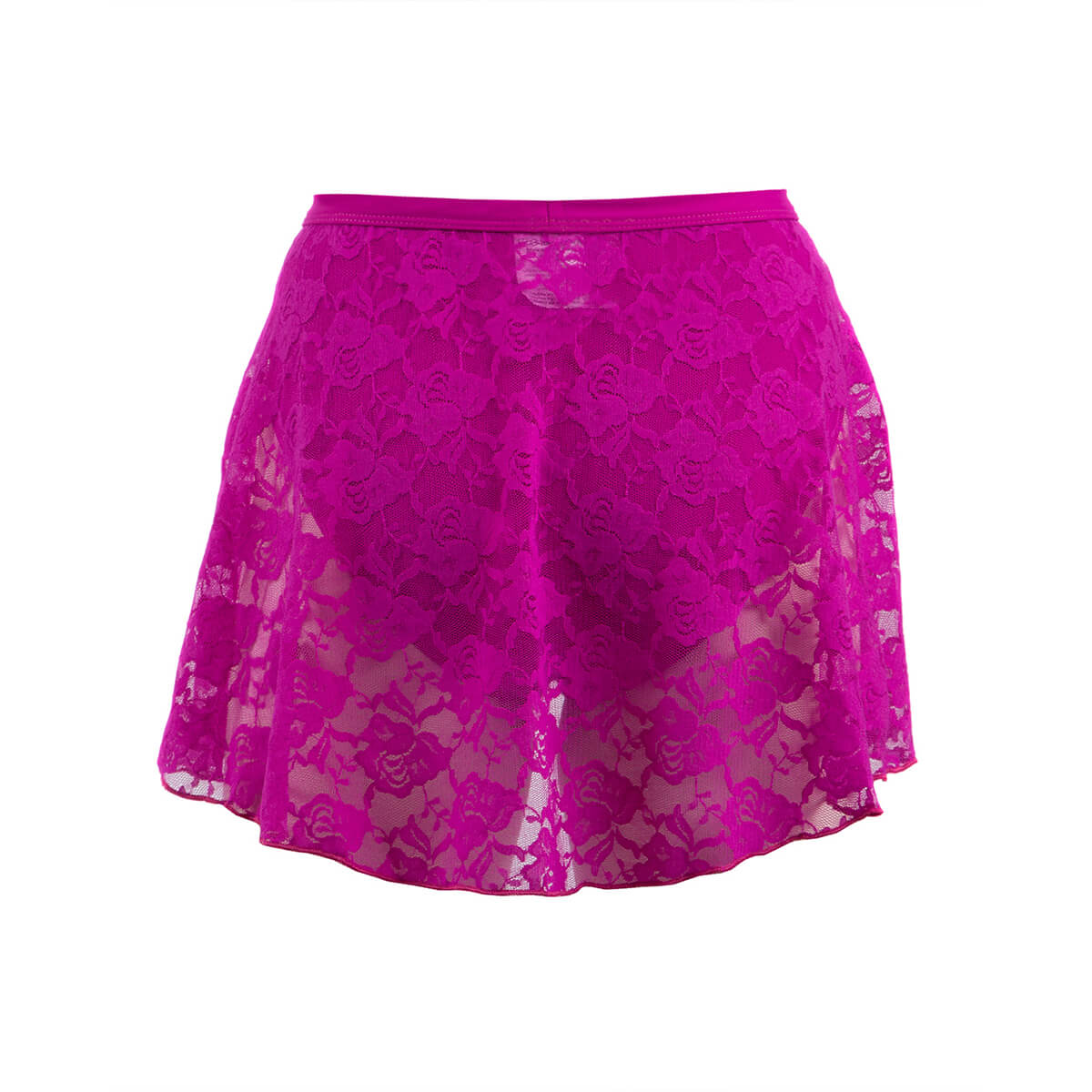Mock Wrap Lace Skirt