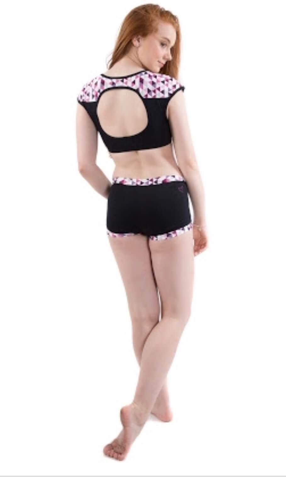 Ashi Contrast Cross Band Boy Leg Shorts