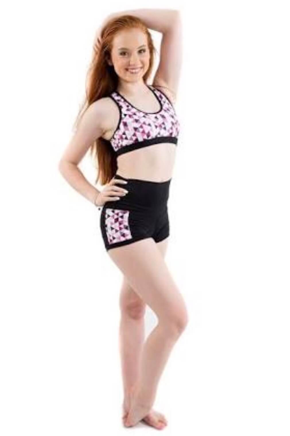 Ashi High Waisted Pannelled Boy Leg Short