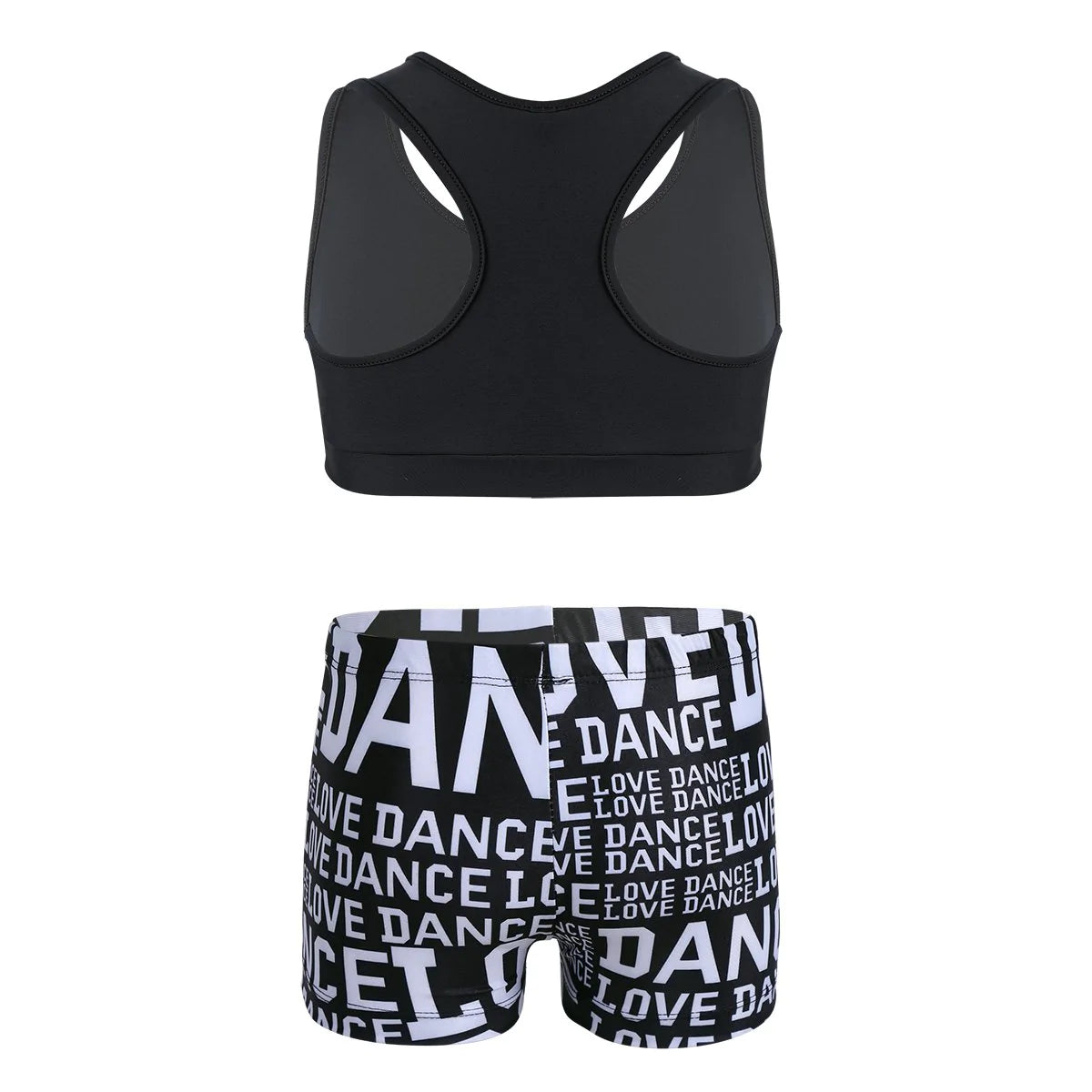 iEFiEL dance crop tank with shorts set