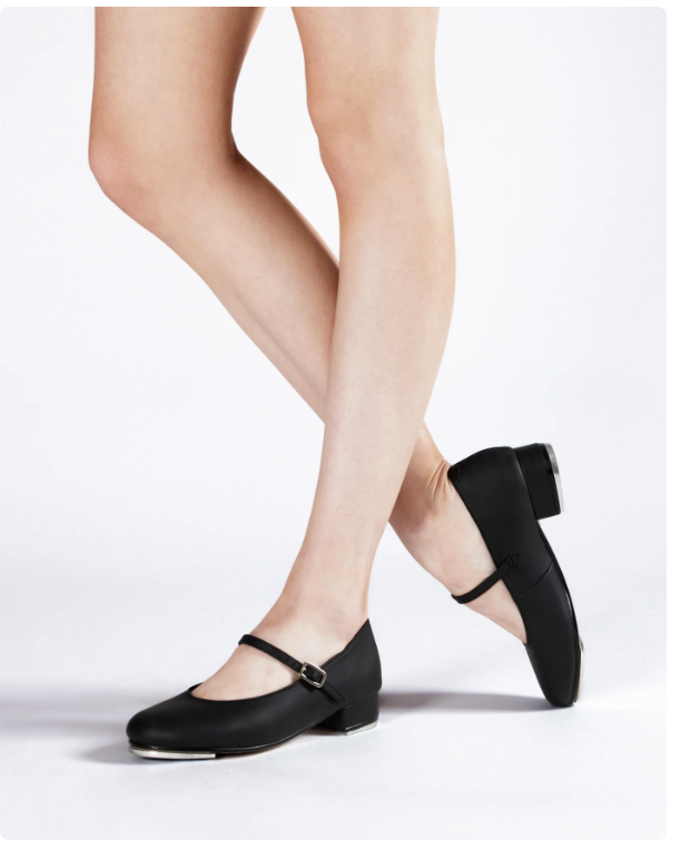 Leather Flat Heel Tap Shoes