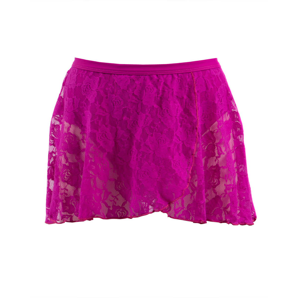 Mock Wrap Lace Skirt